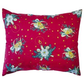   Karácsonyi Kispárna huzat   Koszorú - Csengő mintával / 40 x 50 cm