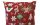 Kispárna huzat - karácsonyi díszek bordó alapon