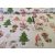 Karácsonyi mintás pamutvászon - fehér rénszarvas - télapó -160 cm