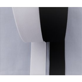  Gumiszalag - gumipertli 30 mm széles fekete és fehér színben 