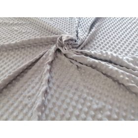 Ezüst szürke színű minky - méterárú 165 cm széles 350gr/m2