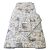 Gumifüles töltött lepedő szürke tégla háttérrel Teddy maci - 55x130 cm