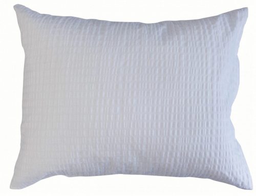 Krepp kispárna huzat fehér színű,  40 cm x 50 cm 