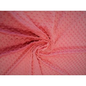 Minky textil eperfagyi színben - 160 cm széles -  350 gr/m2