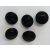 Fekete műanyag gomb, füles, - 15 mm ( 24" ), 10 b-os kiszerelésben.