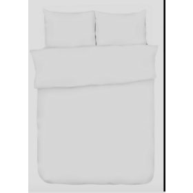 Egyszínű fehér 3 részes pamut ágynemű garnitúra - 140x200 cm