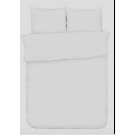 Egyszínű fehér 3 részes pamut ágynemű garnitúra - 140x200 cm