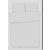 Egyszínű fehér 3 részes pamut ágynemű garnitúra - 140x200 cm