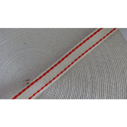 Pamut redőnyheveder - redőnygurtni, 23 mm széles.