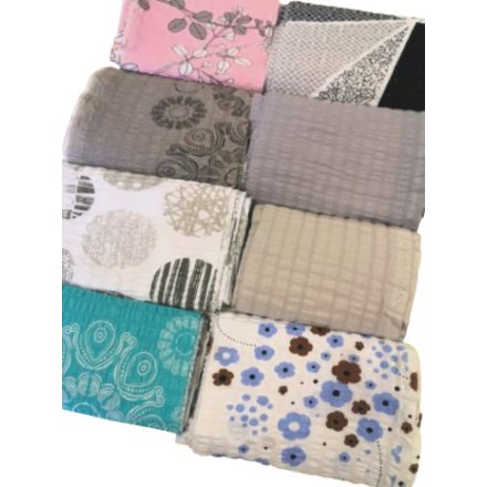 Pamut kreatív patchwork csomag 2 kg / szürke  (11)