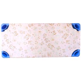   Rózsaszín alapon Cuki Állatkölykök mintás / Kétrétegű gumifüles ovis lepedő 