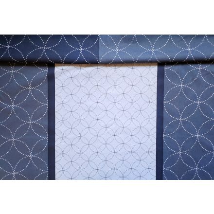 Maradék Pamutvászon textil  - Szürke Geometriai mintás - 160 x 80 cm