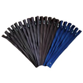   RT0 - 18 cm hosszú - zárt végű spirál cipzár csomag / 20 db -os   - Barna és Kék Szett