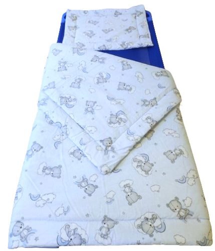 Kék Maci mintás -  2 részes gyermek garnitúra - 90x130 cm