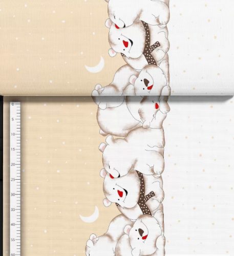 Pamutvászon textil -  160 cm / jegesmedvék