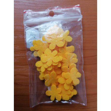 Filc -  sárga virág dekoráció