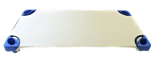 Kétrétegű gumifüllel ellátott óvodai lepedő - Egyszínű Fehér - 58x130 cm