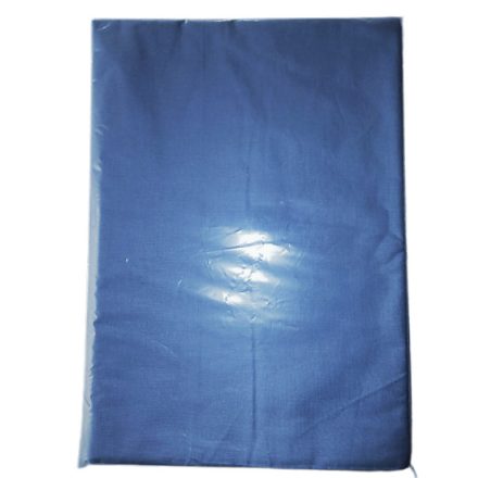 Kék színű pamutvászon lepedő 150x220 cm