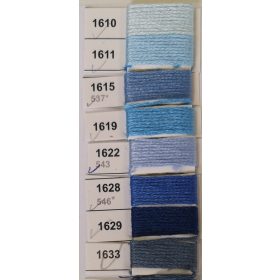 Osztott hímzőcérna - kék árnyalatban