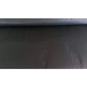 Sötét grafitszürke 100% pamutvászon textil - 160 cm