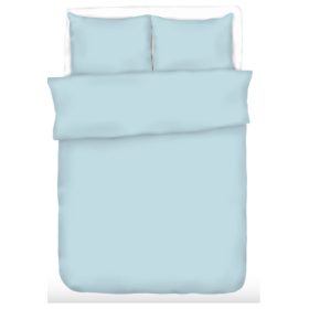 Krepp 3 részes ágynemű huzat szett 140x220 cm - Egyszínű Élénk Kék 