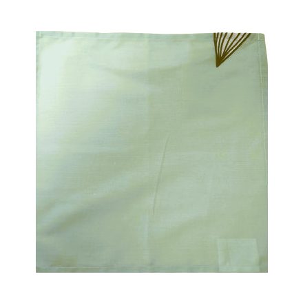 Textil szalvéta - 30 x 30 cm / menta - levél