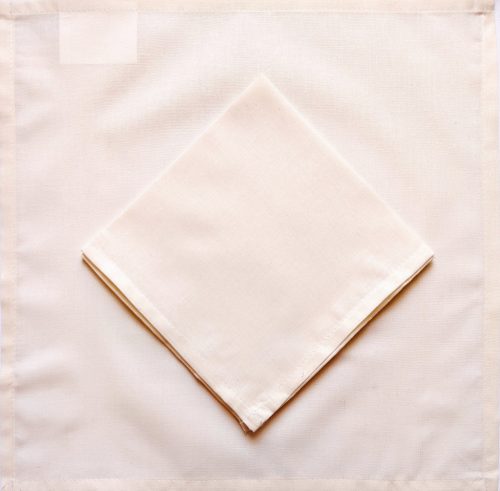 Ekrü pamut textil szalvéta - 30x30 cm