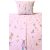 2 részes ovis ágynemű garnitúra Huzat 90 x 130 cm - Rózsaszín Balerína Nyuszi mintás