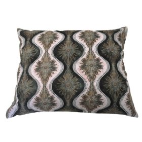   Pamut kispárna huzat - 40x50 cm / Sötétzöld Kaleidoszkóp mintával