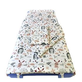   Ovis Gyermek Ágynemű Garnitúra Szett  / 3 részes   -   Fehér alapon , édes süni - nyuszi szolíd mintával