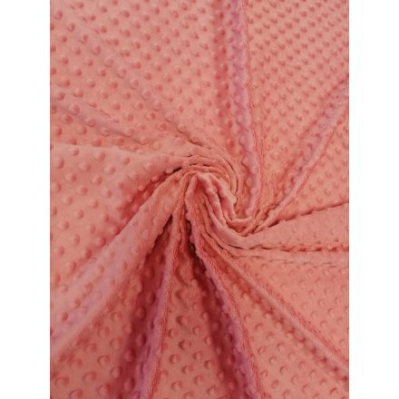 Minky textil - méteráru 165 cm széles - málna fagyi színű