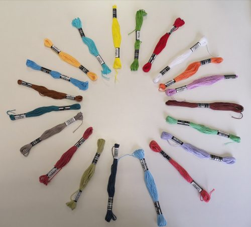 Zöld árnyalatú ariadna hímzőcérna 8 gr.