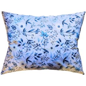 Nagypárna huzat -70x90 cm / Kék - Sárga Virág mintás 
