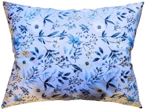 Nagypárna huzat -70x90 cm / Kék - Sárga Virág mintás 