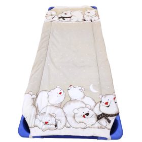 Töltött ovis gumifüles lepedő - Jegesmaci  mintás - 55 x 130 cm