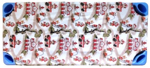 Kétrétegű Gumifüles Lepedő óvodai fektetőre - 58x130 cm / Cuki Tűzoltó Állat mintás