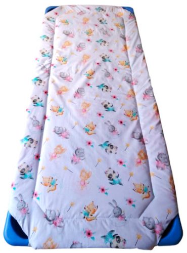 Töltött gumifüles lepedő - Varázsló állatkölykök mintás - 55x130 cm méretben