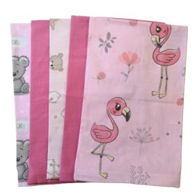 Kispárna huzat csomag I. Osztályú  -  / Rózsaszín - Fehér szett - 61.szám