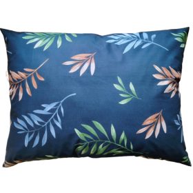   Nagypárna huzat -70x90 cm / Sötétkék alapon Színes Levél mintás 