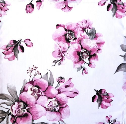 Textil szalvéta 40x40 cm / Lila Orhidea mintás
