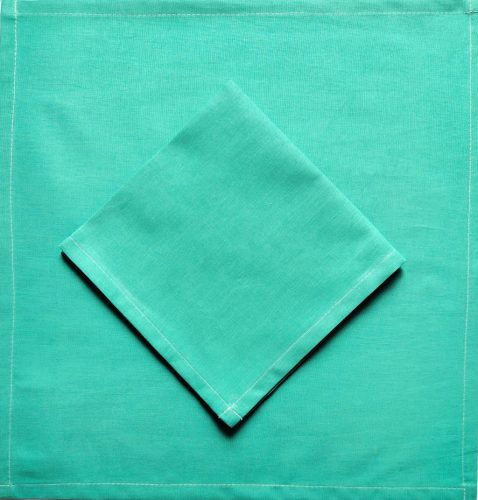 Textil szalvéta - 30x30cm / Egyszínű Világos Petrol