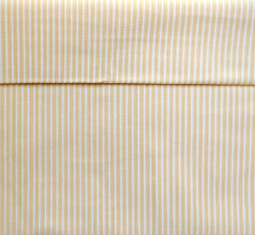Maradék Sárga csíkos elasztikus textil - 160 x 65 cm 