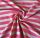 Fukszia - szürke melange csíkos rugalmas futter textil  - 180x80 cm