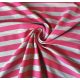 Fukszia - szürke melange csíkos rugalmas futter textil  - 180x80 cm