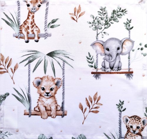 Hintázó Szafaribébik mintás Textil szalvéta - 30x30 cm