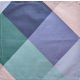 Textil szalvéta - 30x30cm / Kék - Zöld Kockás mintával