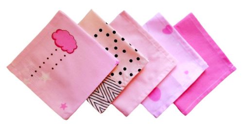 Textil Szalvéta csomag - 5db-os /  Édes Rózsaszín Szett