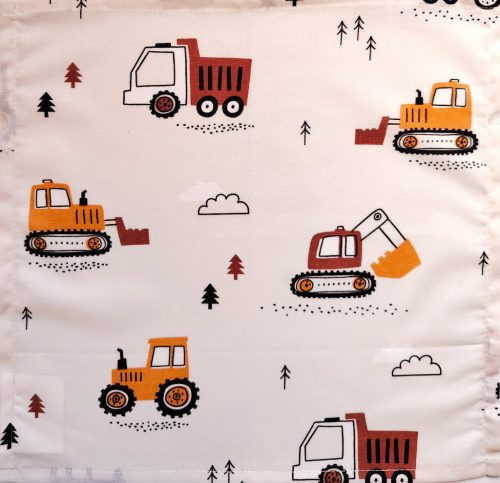 Textil szalvéta - 30x30cm / Barna Munkagépes mintás