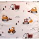 Textil szalvéta - 30x30cm / Barna Munkagépes mintás