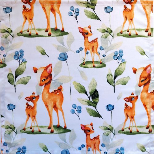 Textil szalvéta - 30x30cm / Őzike mintás